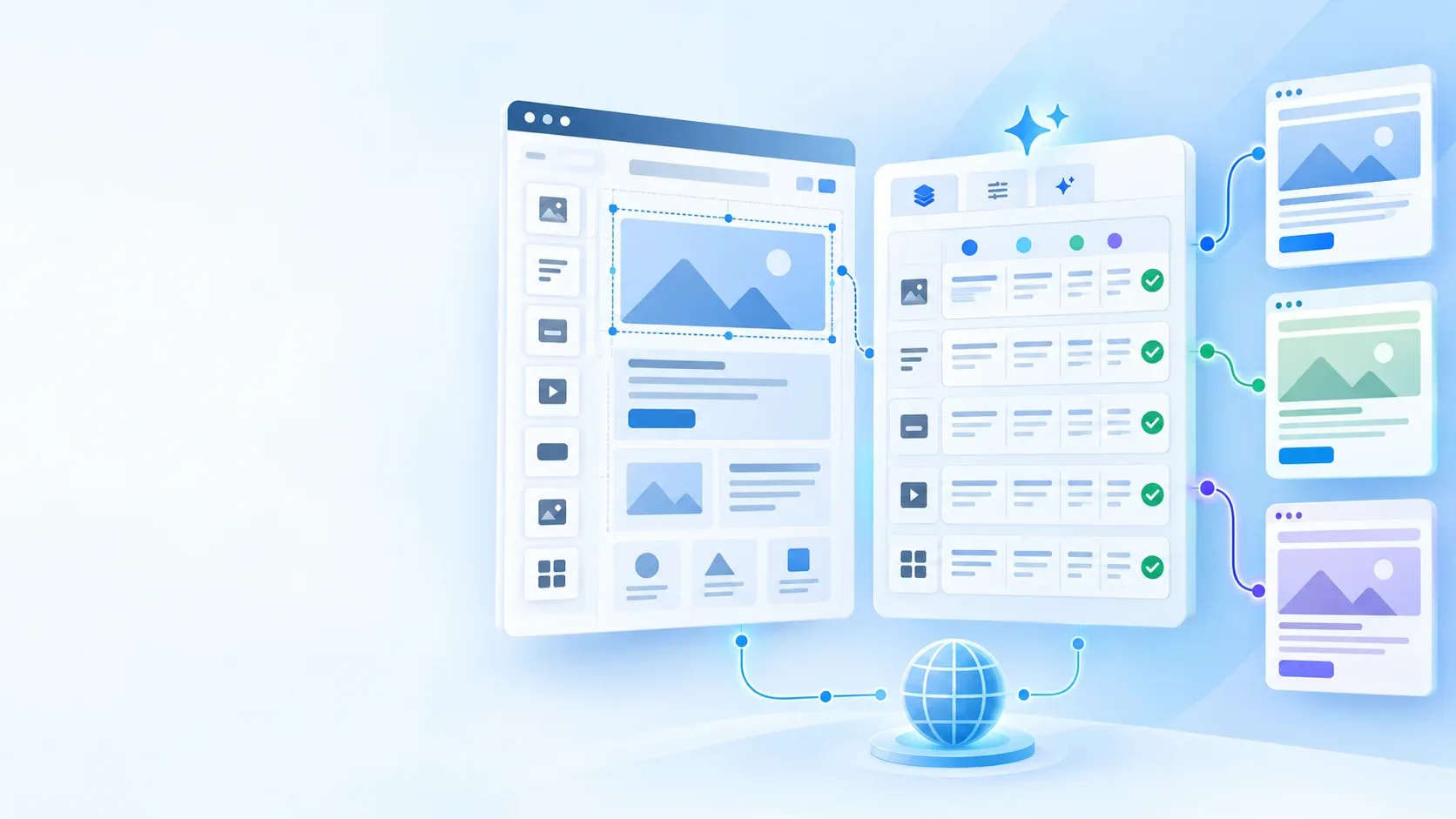 Elementor page open beside its French translation in the LingoWP workspace